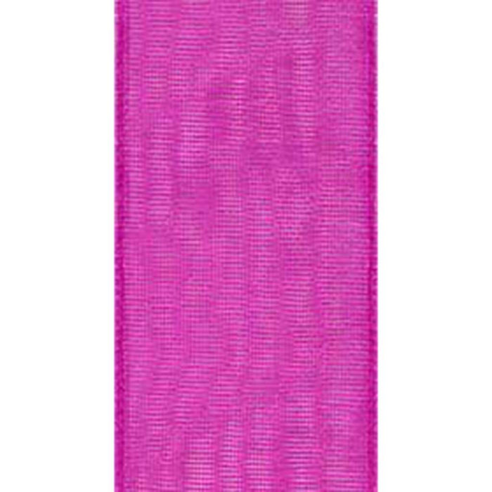 Sheer Organdy 1 1/2in x 10yd Cerise