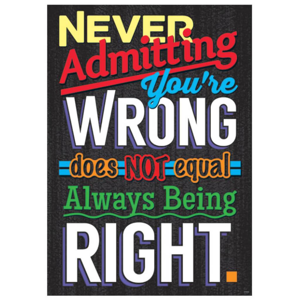 Never Admitting You&#39;Re... L 