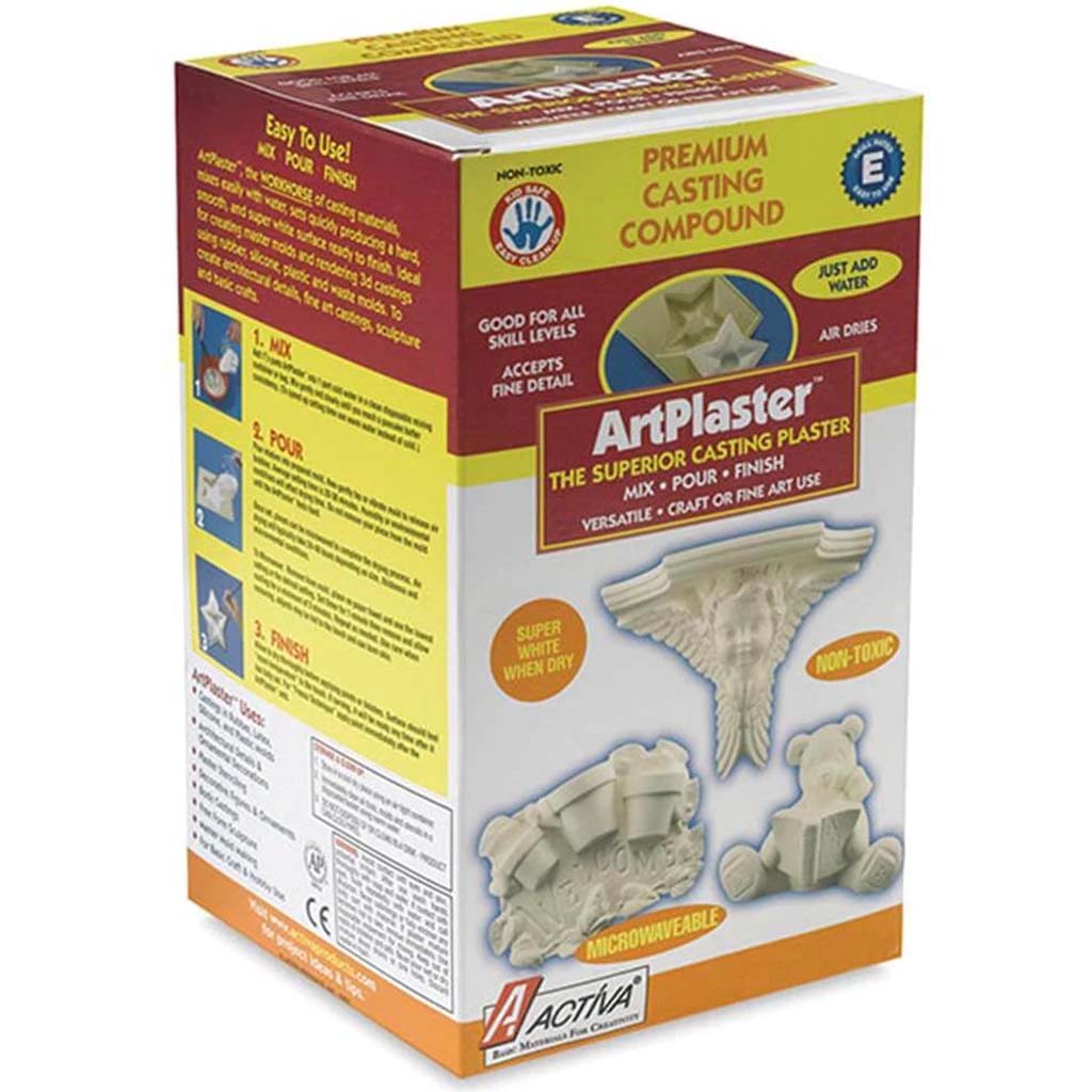 ACTIVA ArtPlaster Premium Casting Compound 25lb – Professional Plaster for Arts, Crafts &amp; Molds