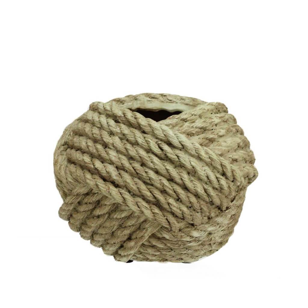 4&quot;HX5&quot;D ROPE LOOK CONTAINER BR 