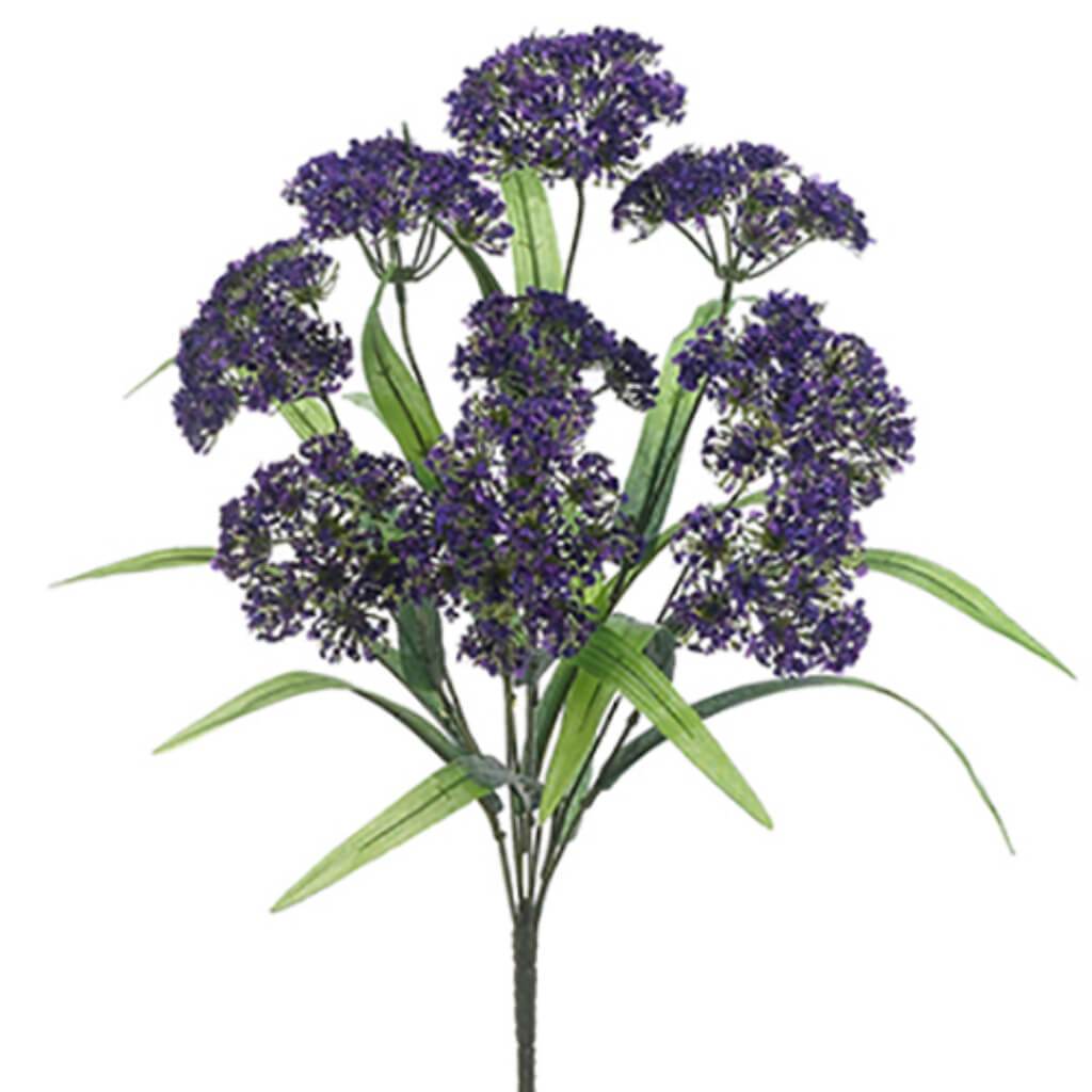 18" QUEEN ANNE'S LACE BUSH X9 