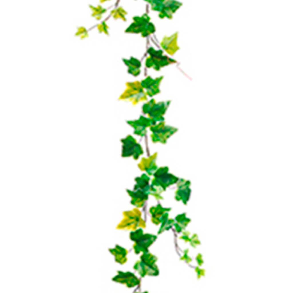 One-Piece Construction Ivy Garland w/98 Leaves Variegated 6ft