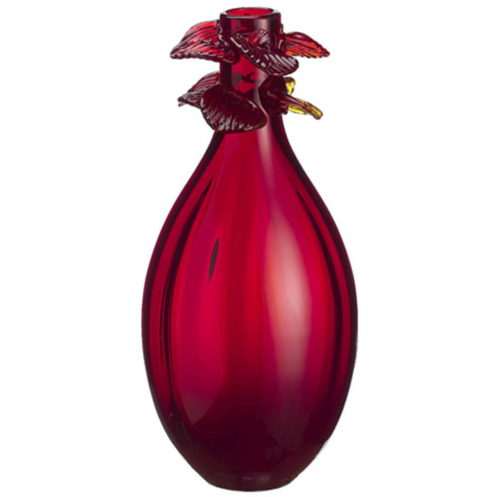 Glass Vase 14.5" Red 
