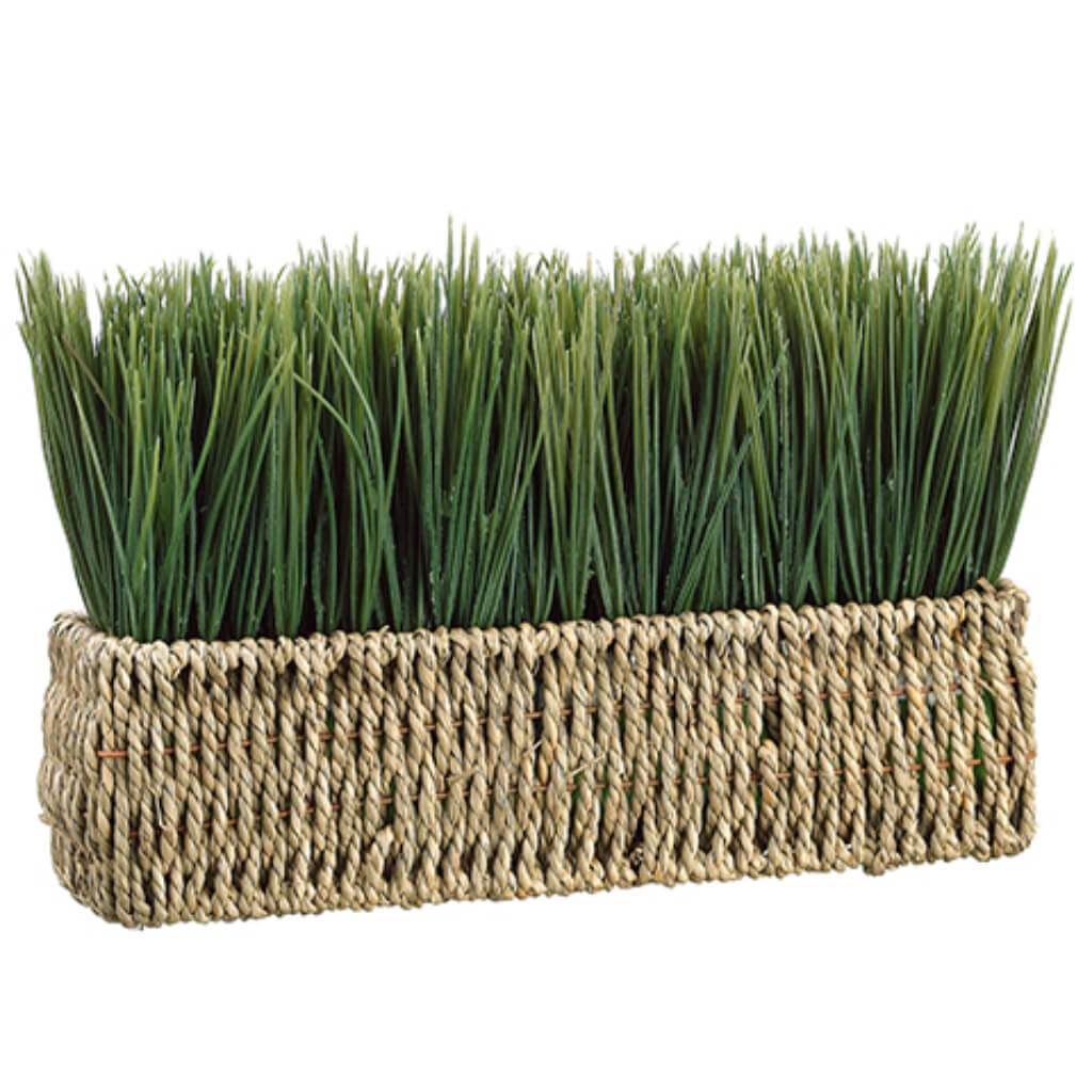 6inH x 2.5inW x 10inL GRASS IN BASKET GR 