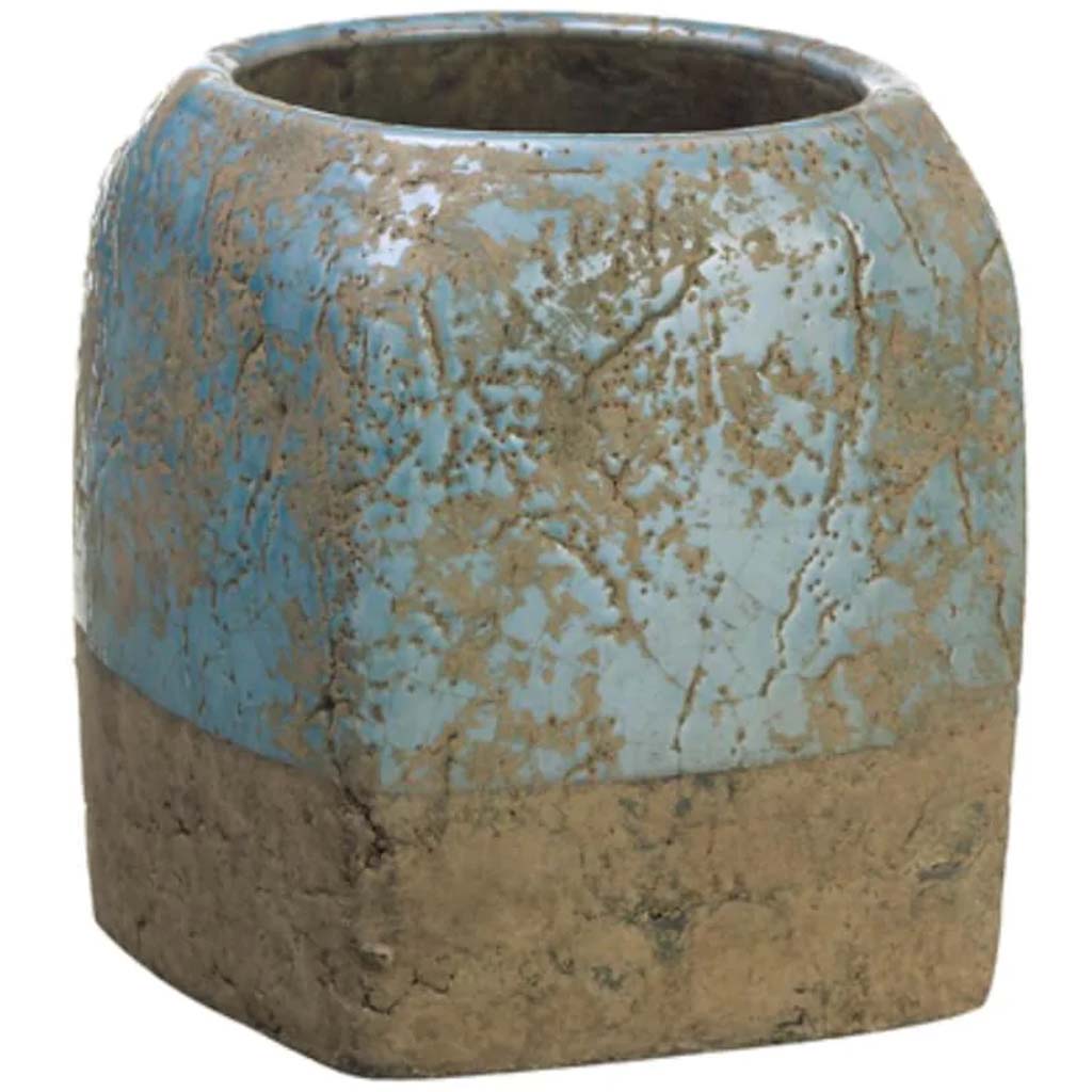 7H6.25&quot;D TERRA COTTA CONTAINER 