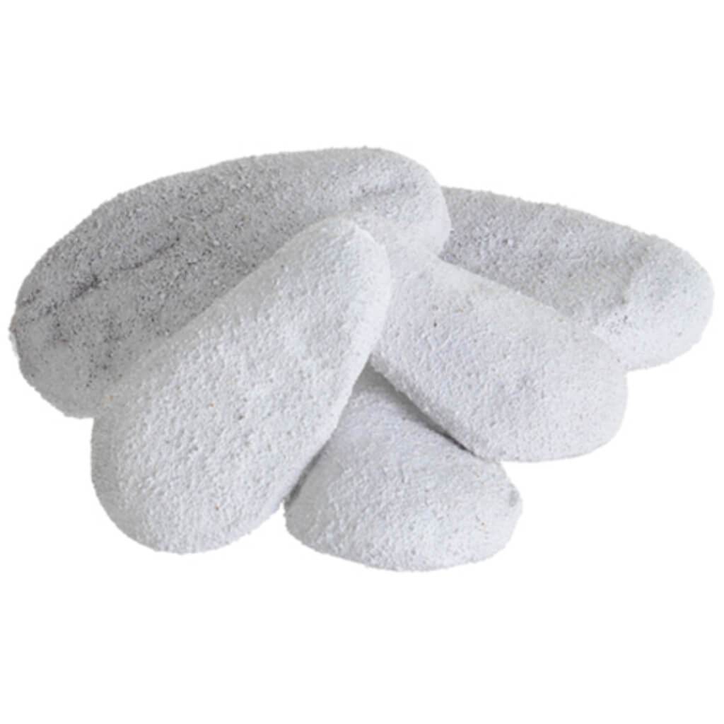 Assorted Moss Stones 8.5inW x 8inL (5 ea./Bag) White 