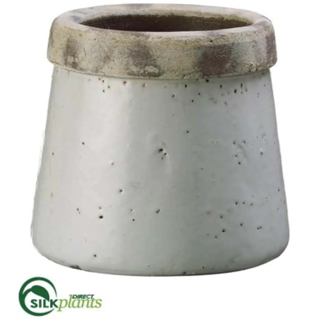 7.2inH x 8inD STONEWARE CONTAINER CR 