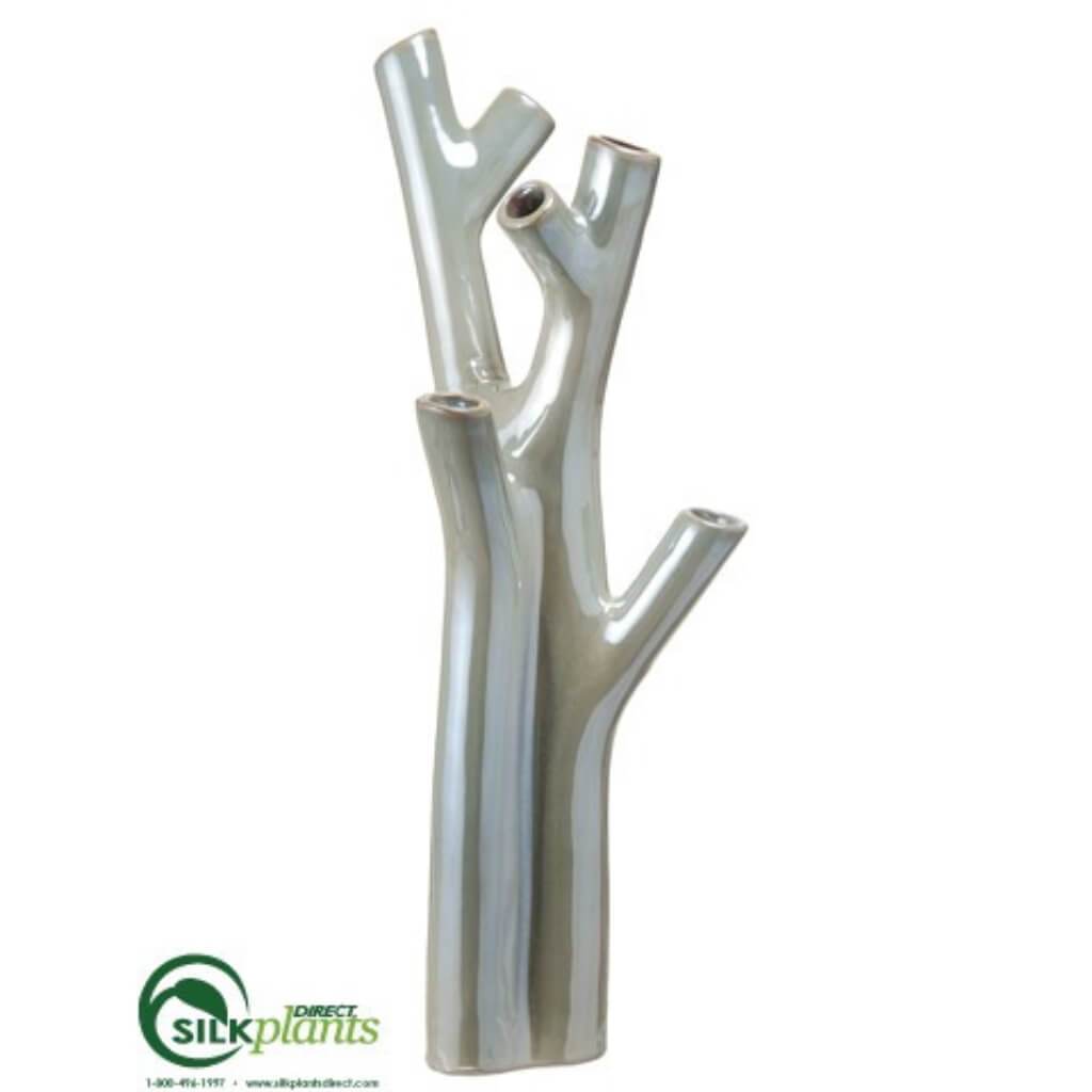 18.5inH x 6.5inW x 8.4inL CERAMIC TWIG VASE 