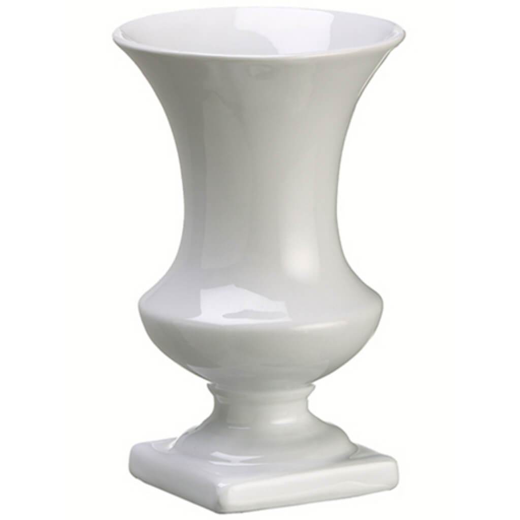 7.2inH x 4.3inD CERAMIC FOOTED URN 