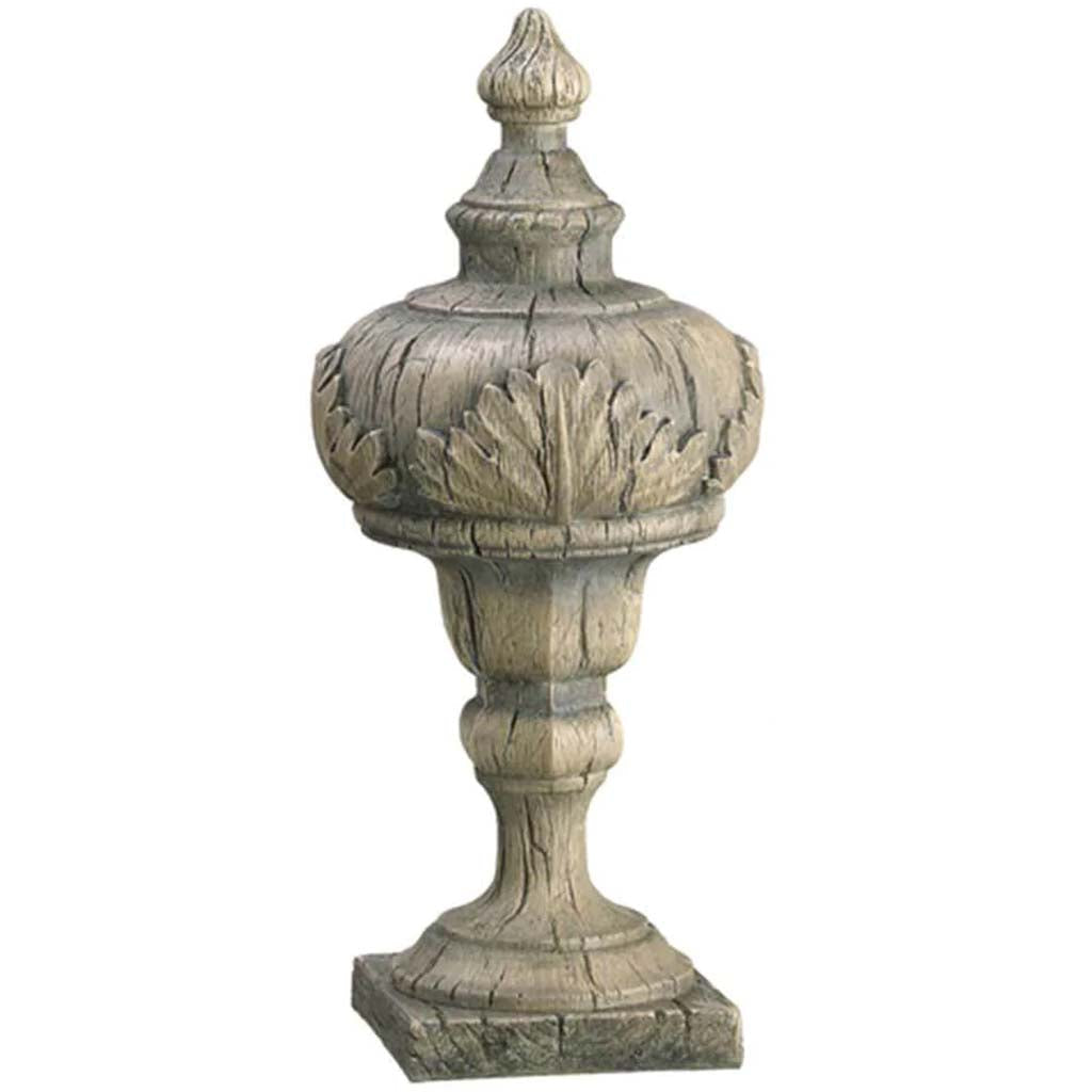 Finial Table Top Antique 5in Gray