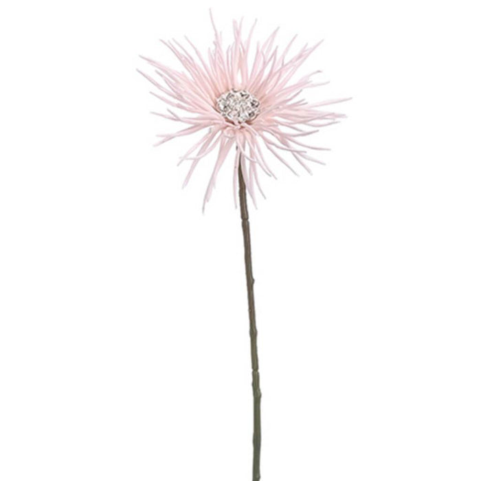 Gerbera with Rhinestone Daisy Spray Blush 18" 