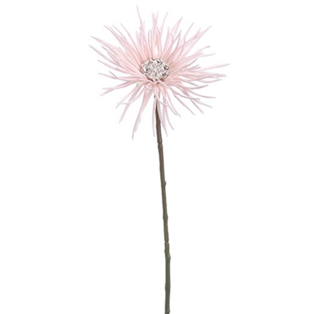 Gerbera with Rhinestone Daisy Spray Blush 18" 