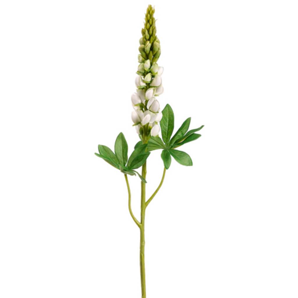 Lupinus Spray 33in with Water-Resistant Stem Cream Green 