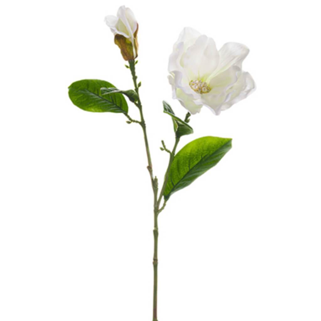 Rhinestone Magnolia Spray 23&quot; 