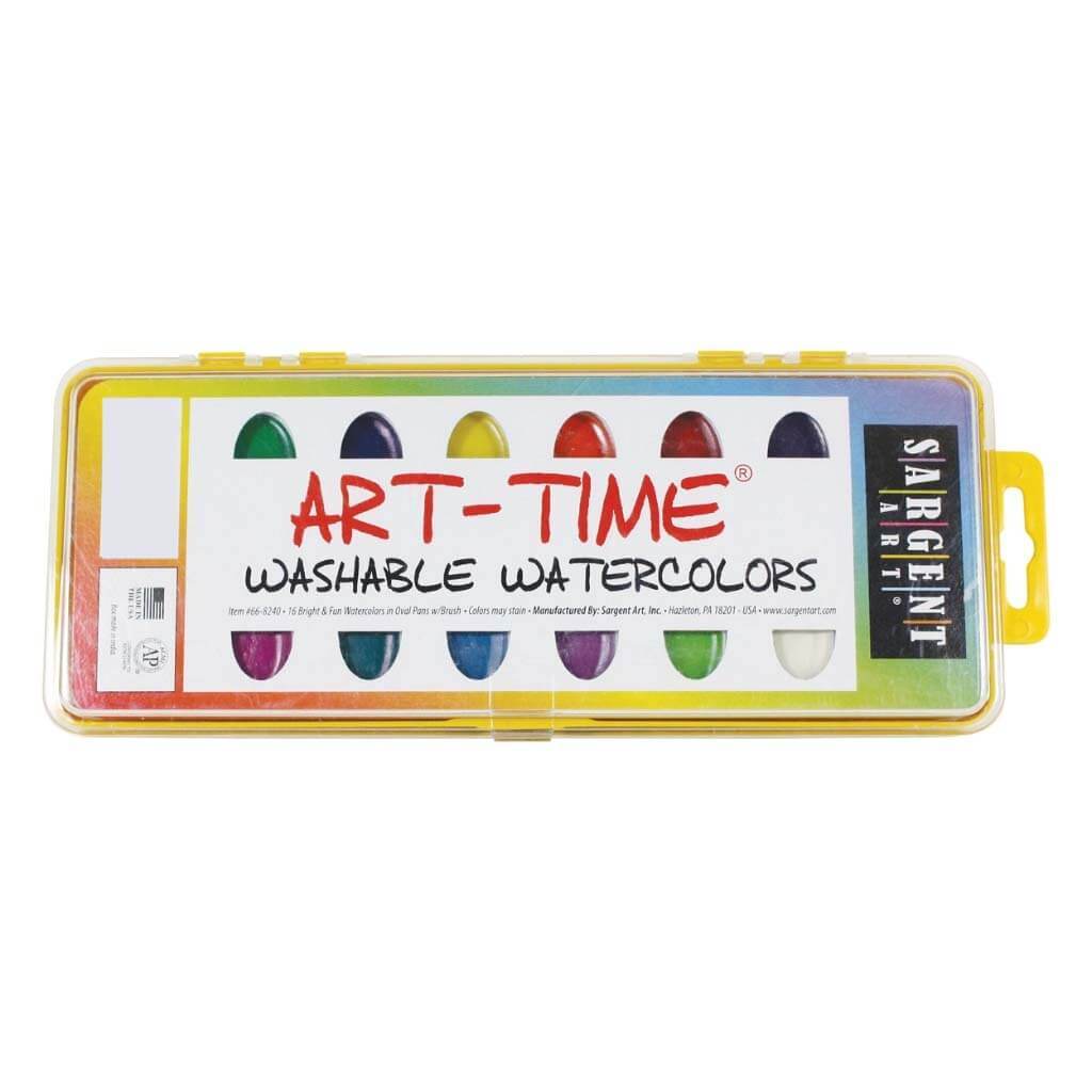 Art-Time Washable Watercolor Pan Set