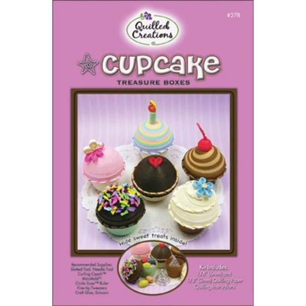 Cupcake Treasure Box Quilling Kit 