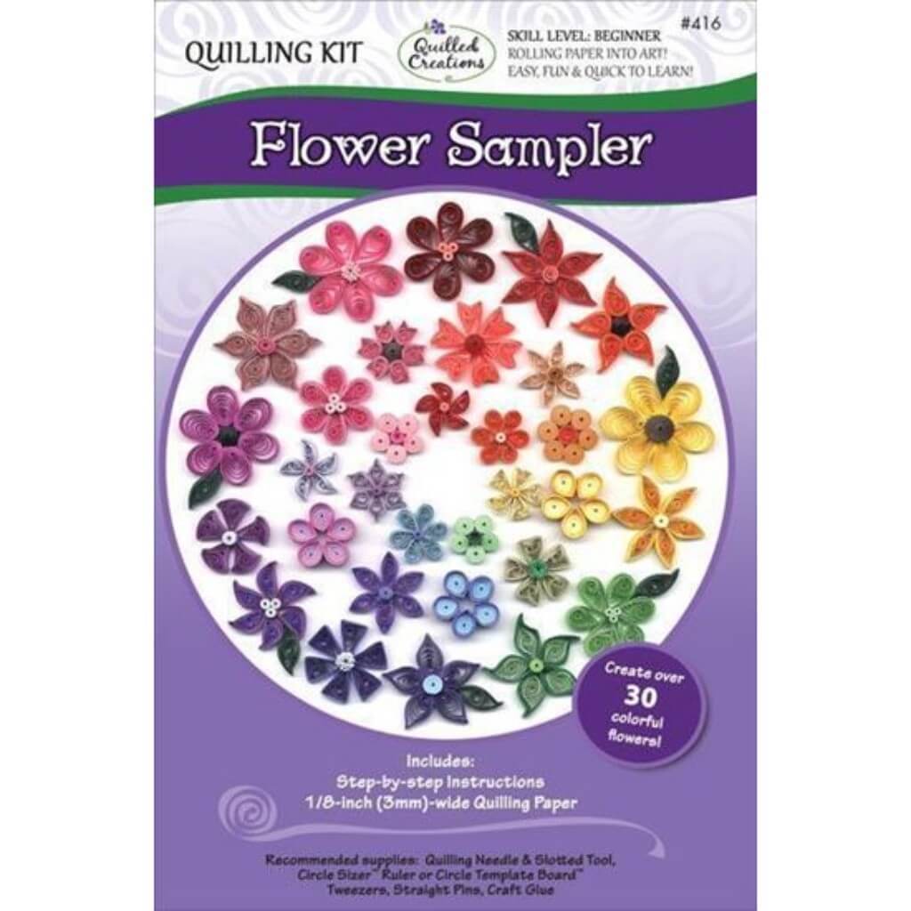 Flower Sampler Quilling Kit 