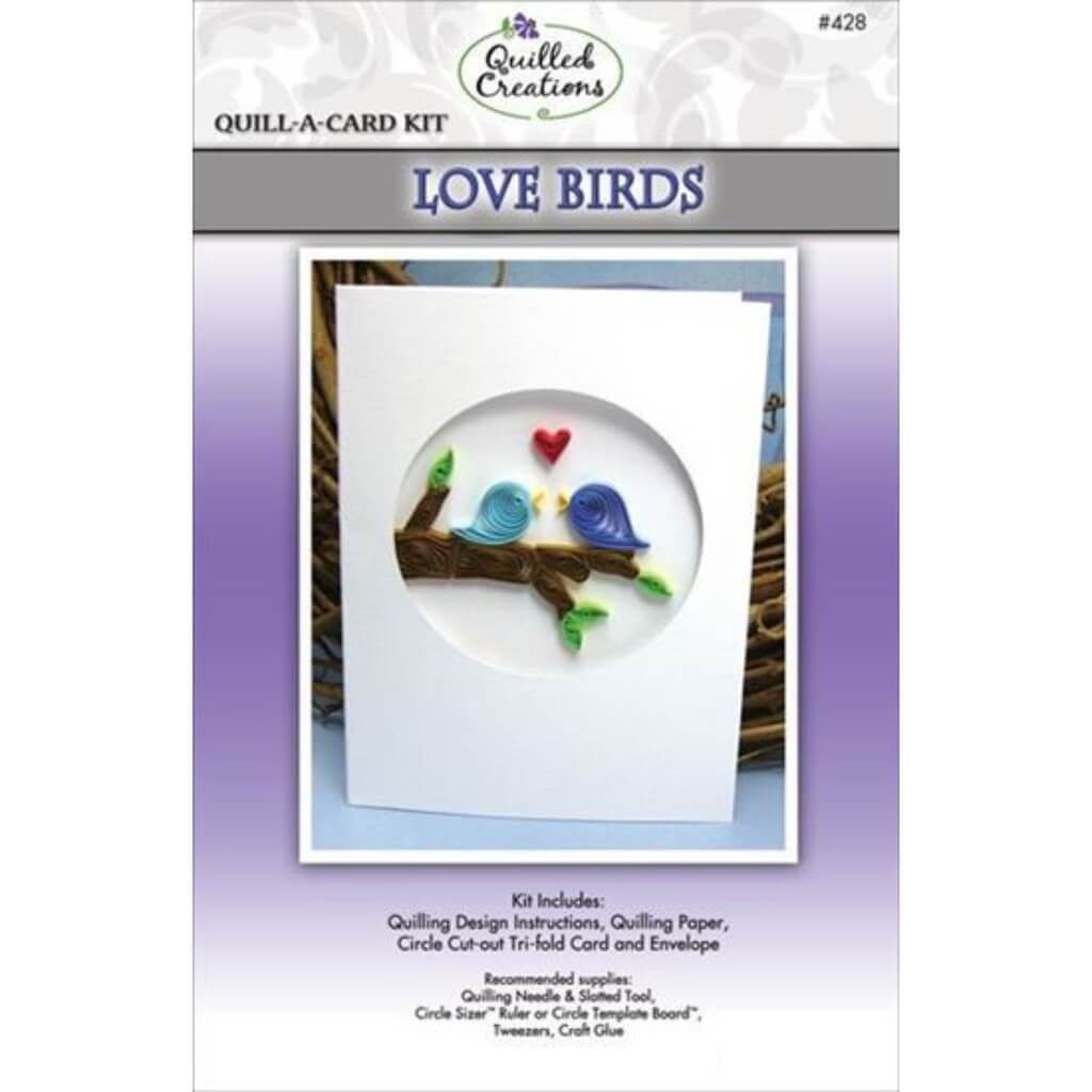 Quillacard: Love Birds Quilling Kit 