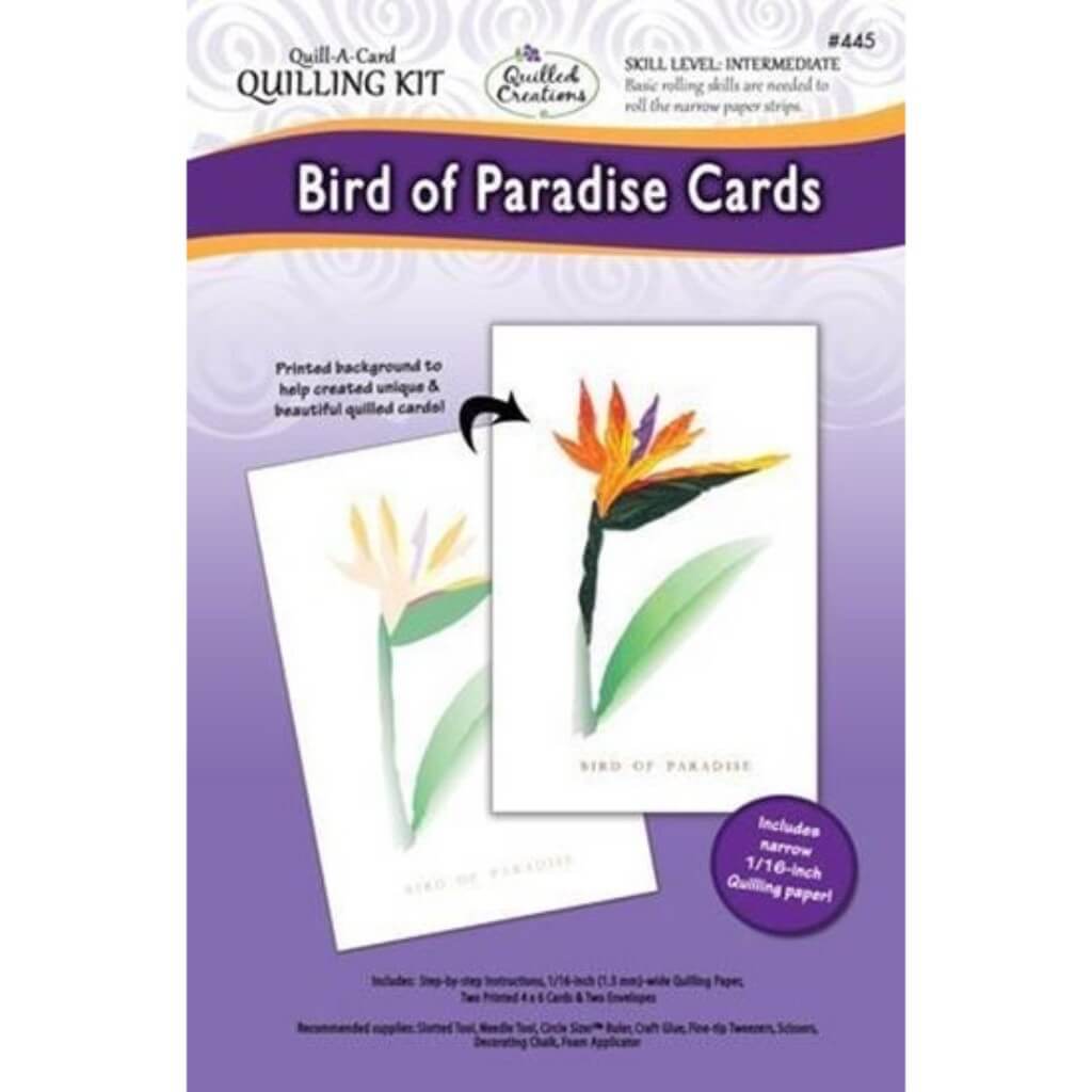 Bird Of Paradise Cards Quilling Kit 