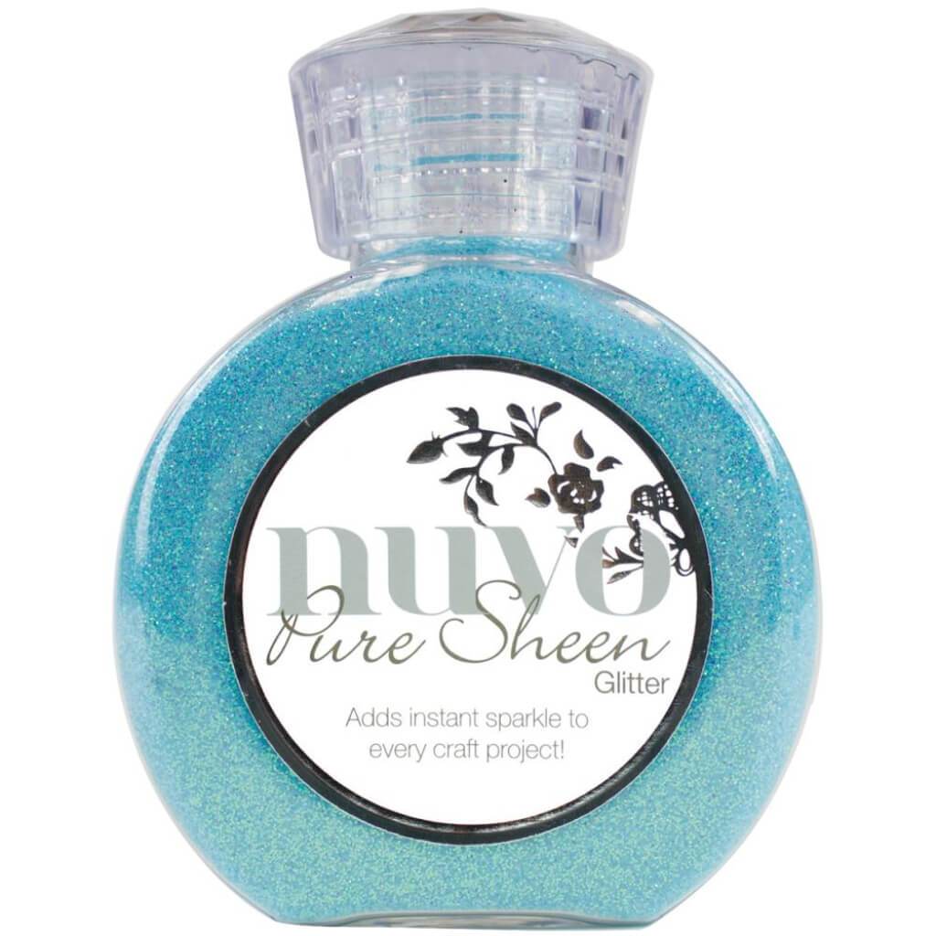 Nuvo Pure Sheen Glitter 3.38oz Aqua