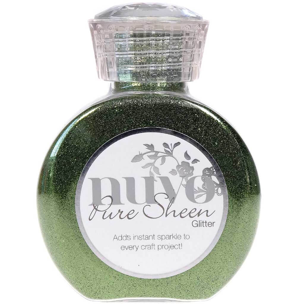 Nuvo Pure Sheen Glitter 3.38oz Olive Green