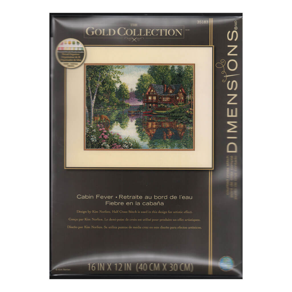 Dimensions Gold Collection Cabin Fever Counted Cross Stitch Kit 16in x 12in