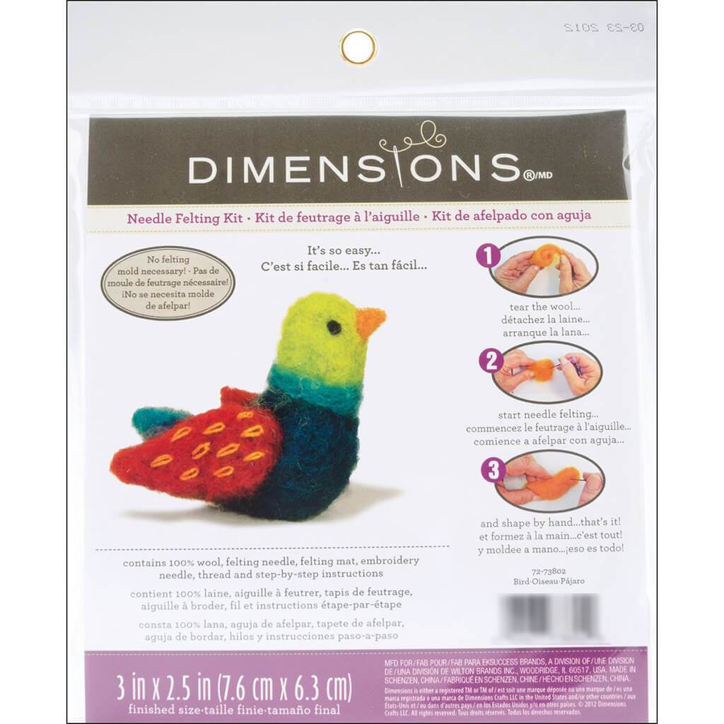 Dimensions Feltworks Needle Felting Kit Bird