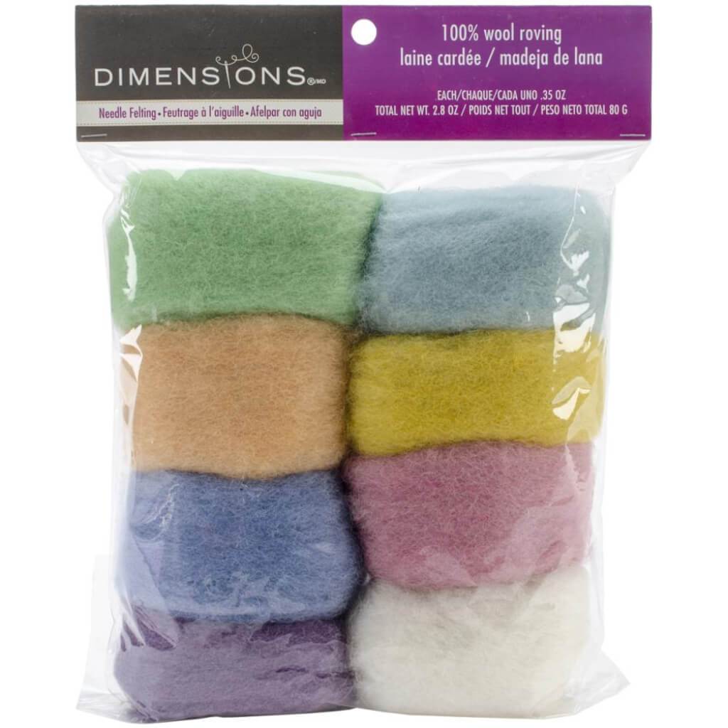 Dimensions Feltworks Roving Value Pack 2.8oz Pastel