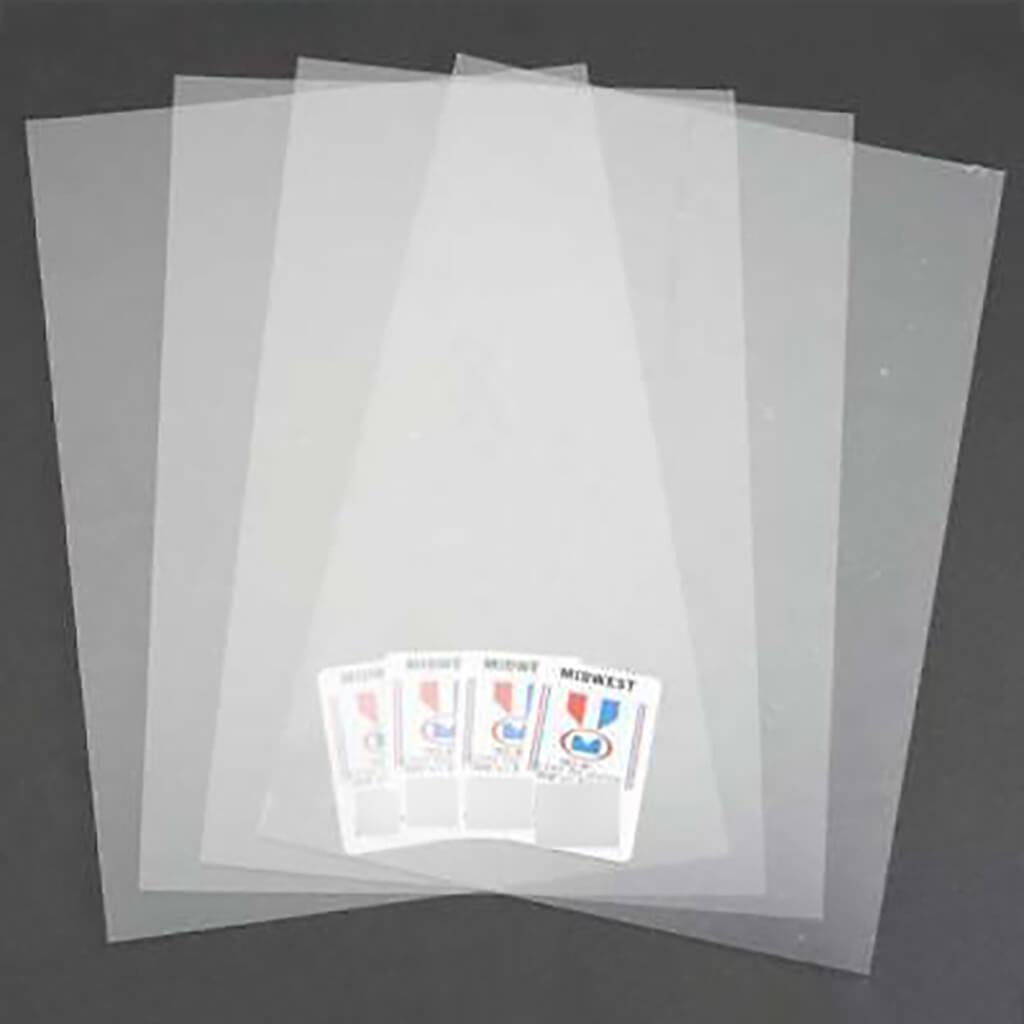 Clear Polyester Sheet .020 x 7.6 x 11