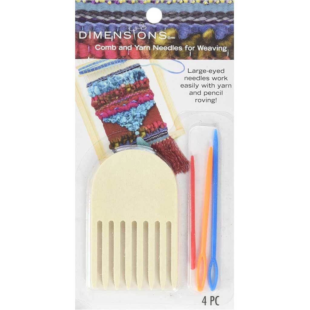 Dimensions Comb and Plastic Yarn Needles For Weaving