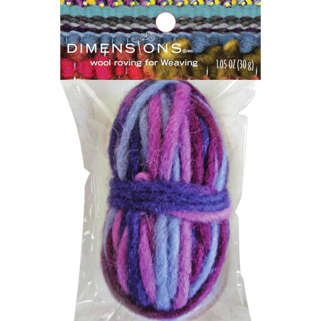 Dimensions Purple Variegated Pencil Roving For Weaving 1.05oz 30g