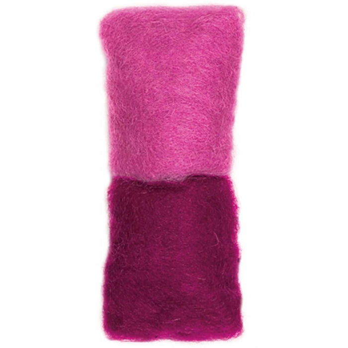 Dimensions Feltworks Roving .25oz Rose & Cranberry