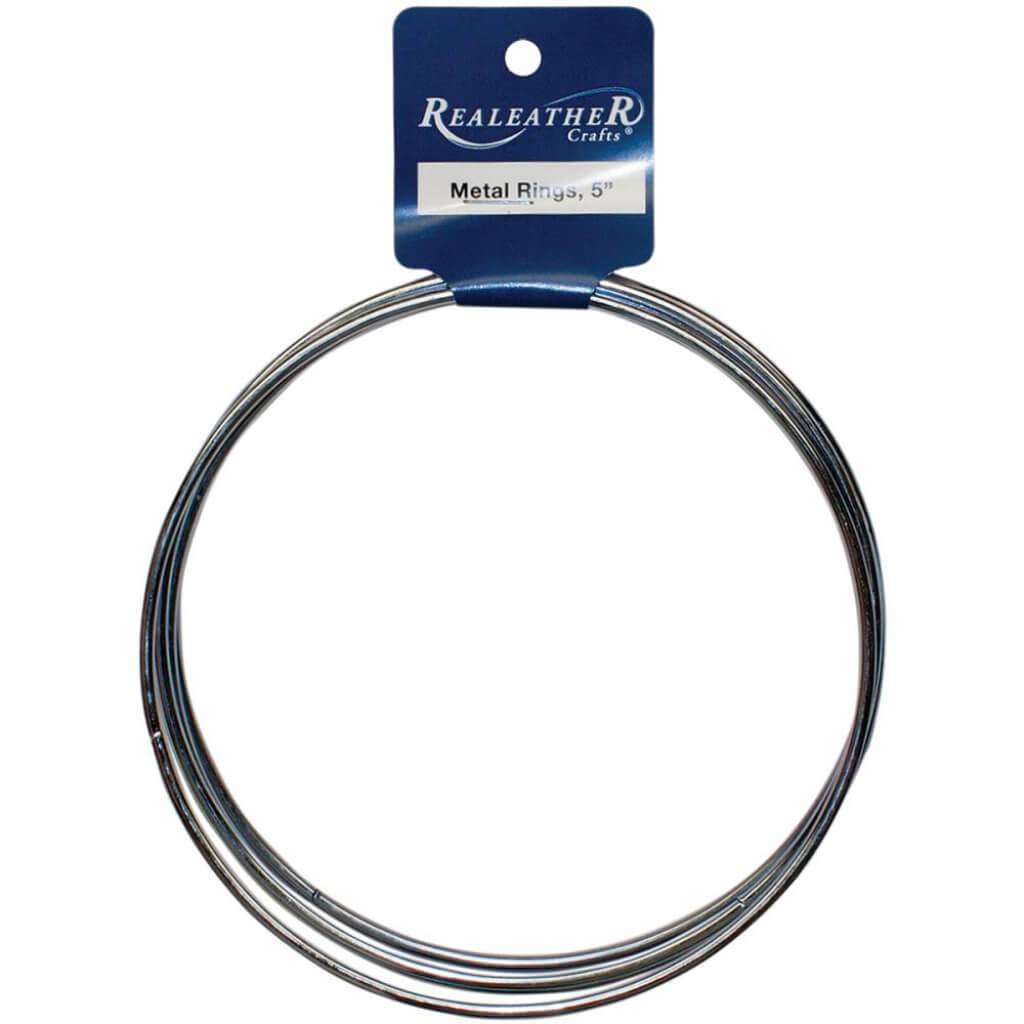 Zinc Metal Rings 5in 4/Pkg