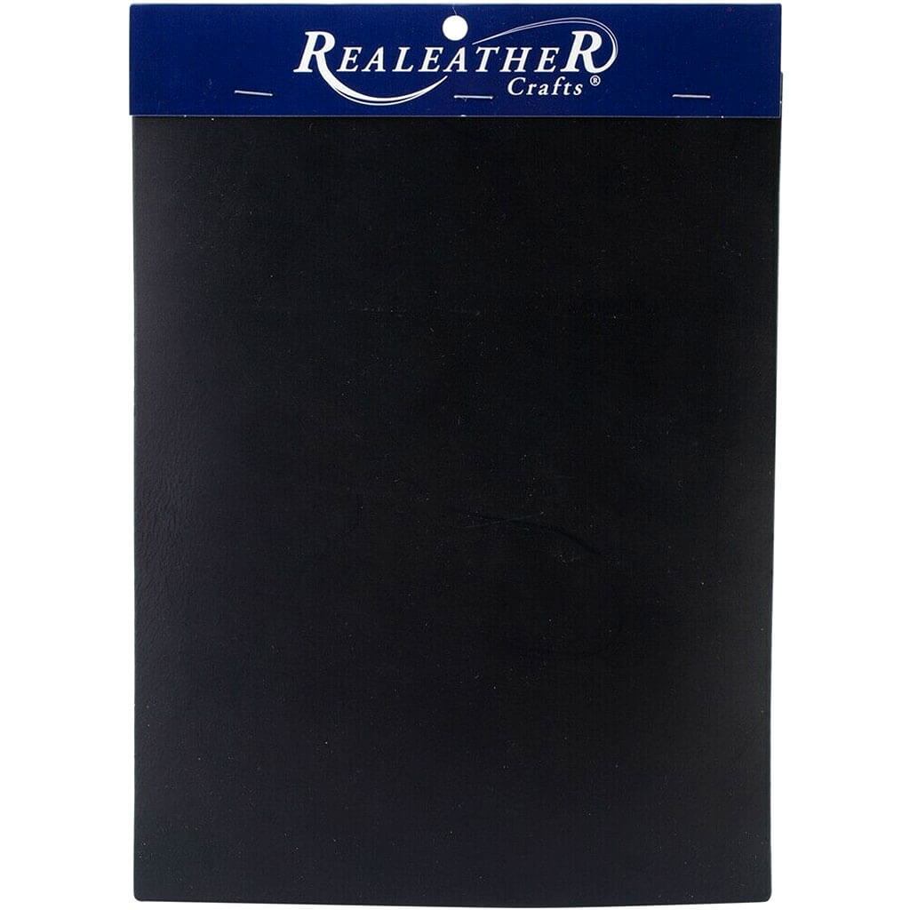 Realeather Crafts Leather Premium Trim Piece 8in x 11in Black