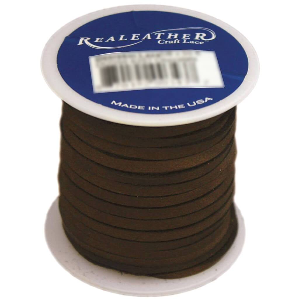 Realeather Crafts Deerskin Lace Chocolate