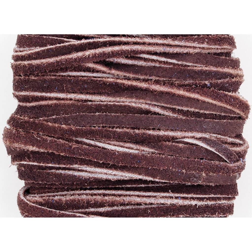 Realeather Crafts Suede Lace .125in x 25yd Spool Cafe