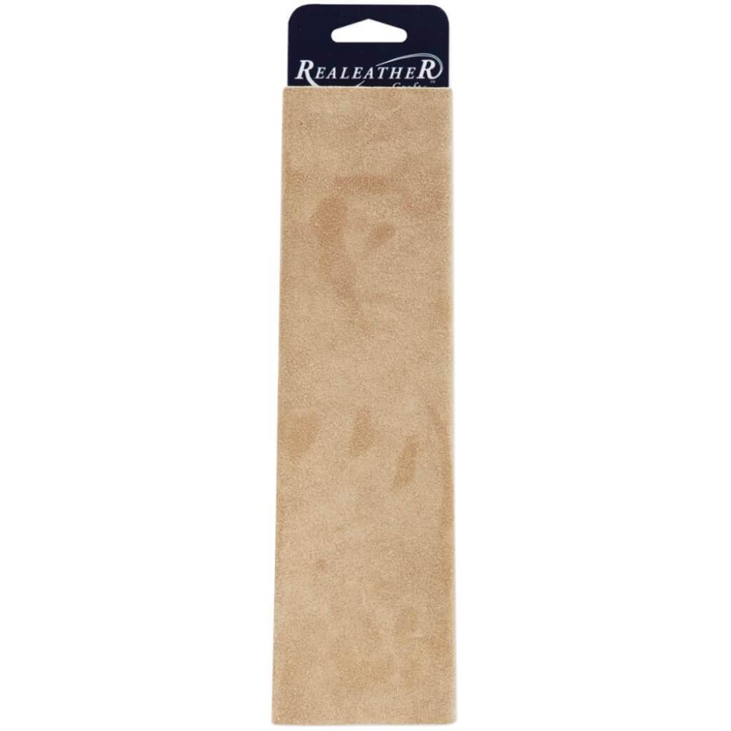 Realeather Crafts Suede Trim Piece 8.5in x 11in Beige