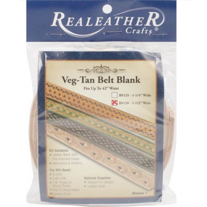 Realeather Crafts Leathercraft Kit Belt 1.5in