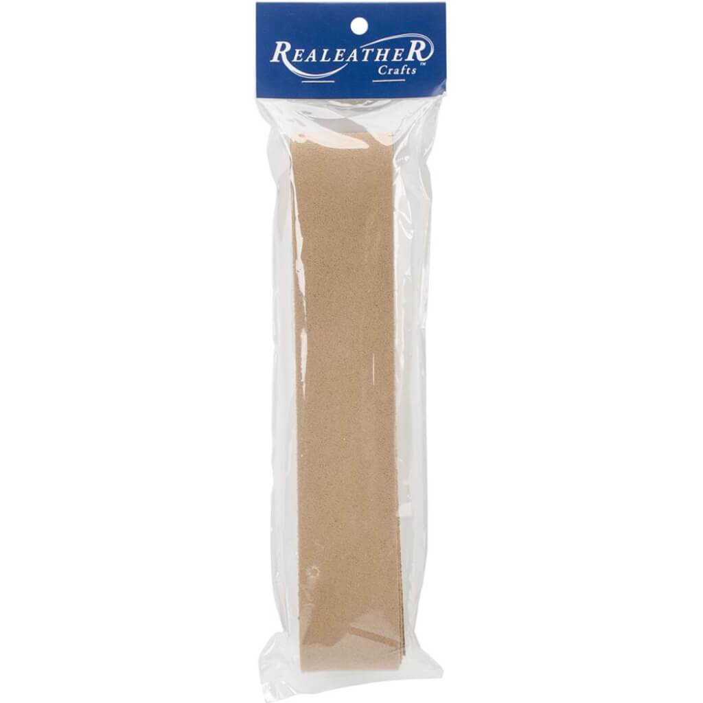 Realeather Crafts Suede Strip 1.5in x 42in Beige