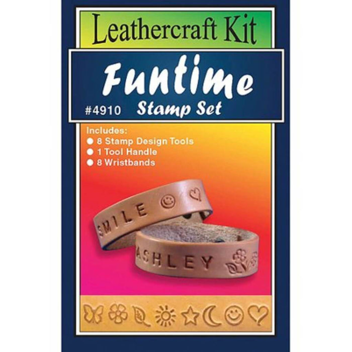 Realeather Crafts Leathercraft Kit Funtime Stamp Set