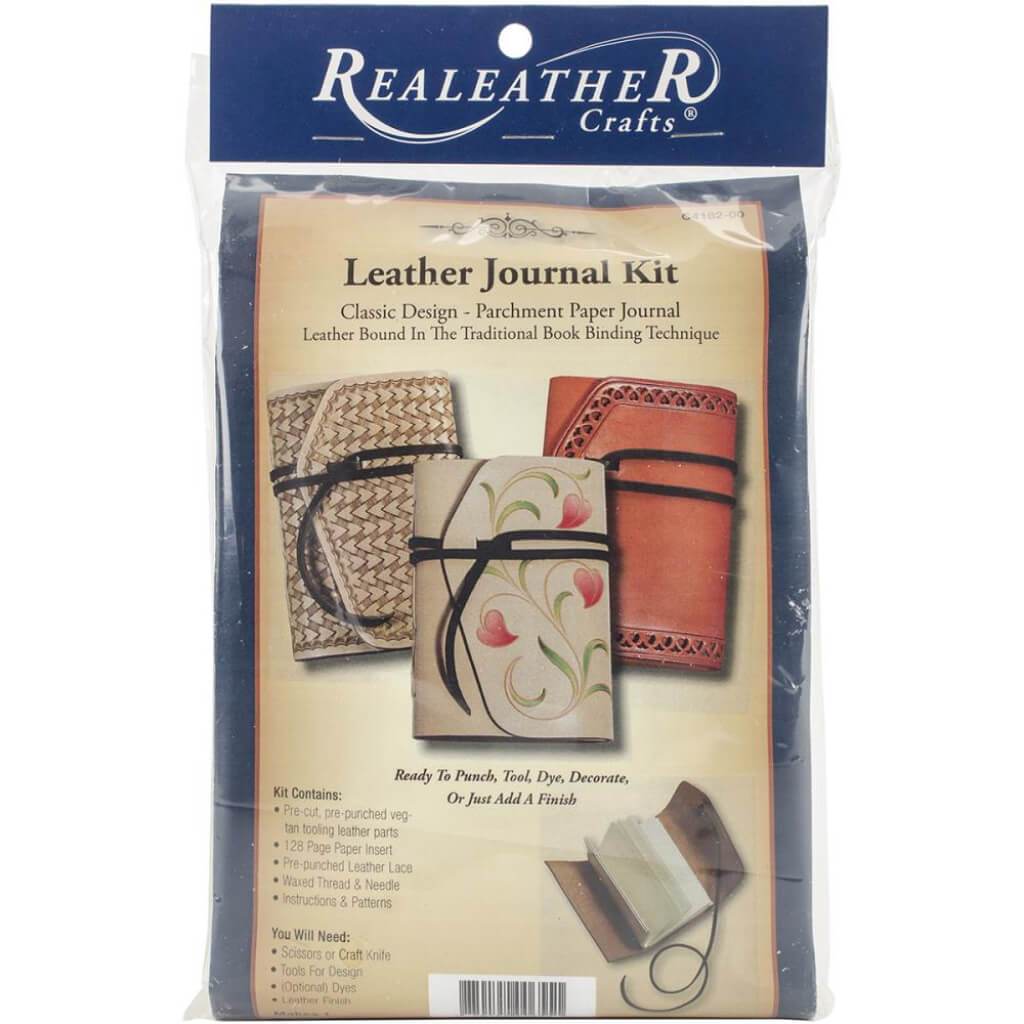 Realeather Crafts Leathercraft Kit Light Tan Journal