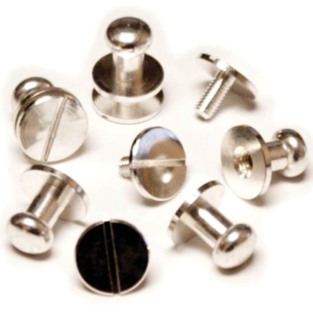 Button Studs and Posts 4/Pkg Silver