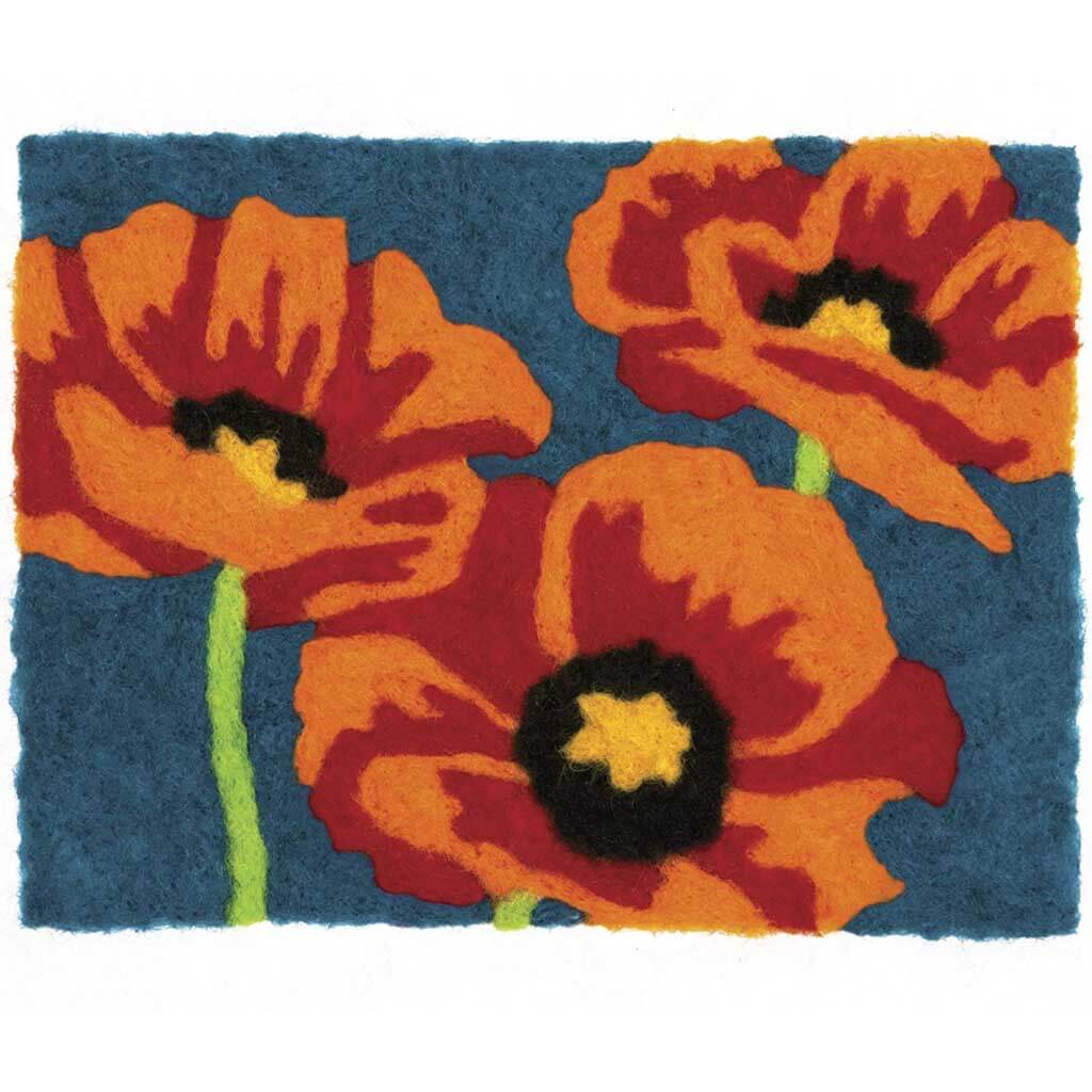 Feltworks Kit 10in x 8in Poppies