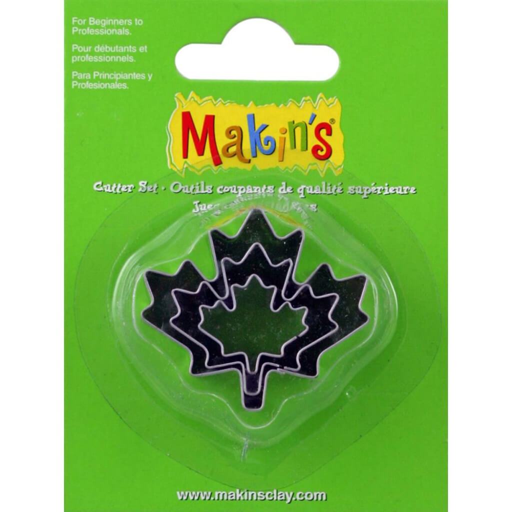 Makin's Clay Cutters 3/Pkg Mapple Leaf