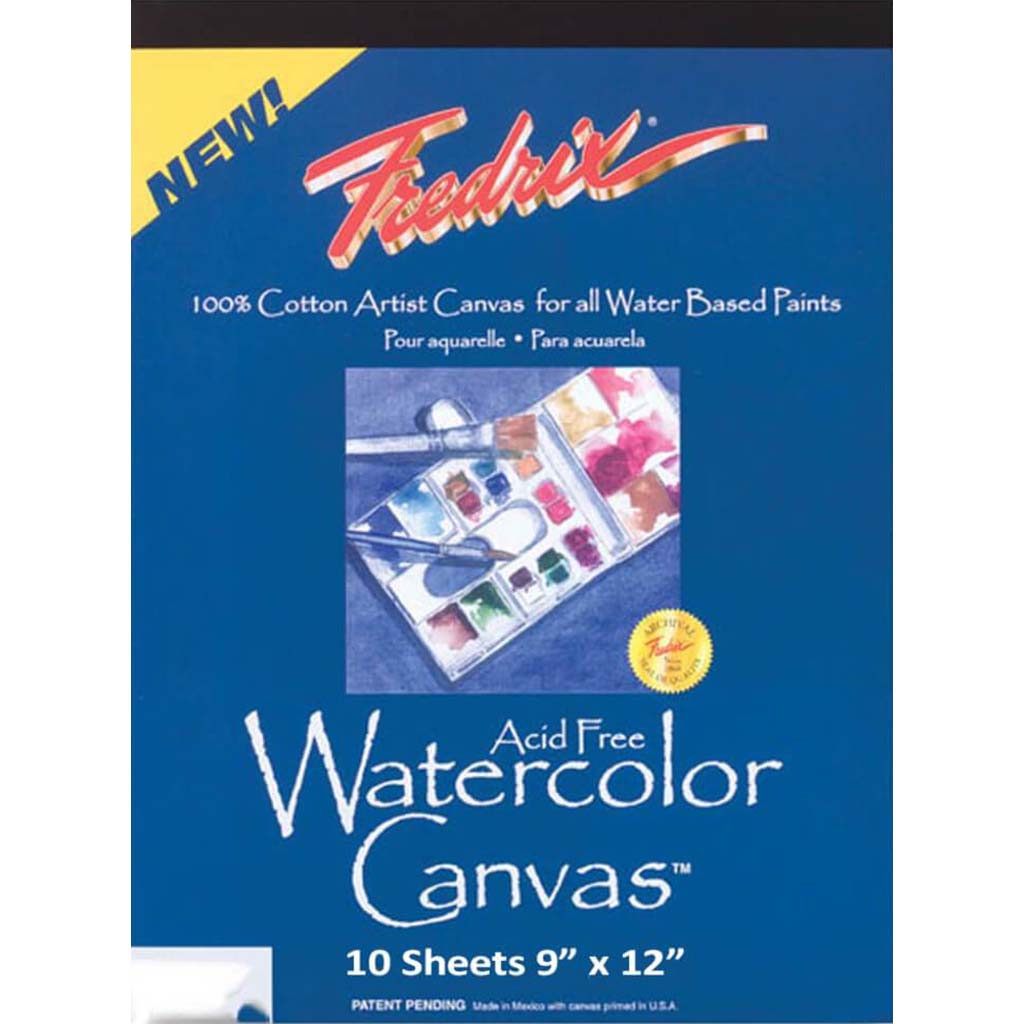 Watercolor Canvas Pad 9in x 12in 10 Sheets