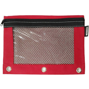 3-Ring Pencil Pouch With Mesh Window