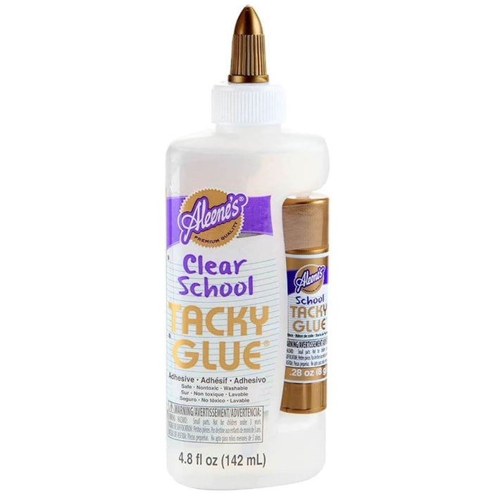 Aleene's Clear School Tacky Glue 4.8oz with Glue Stick 0.28g