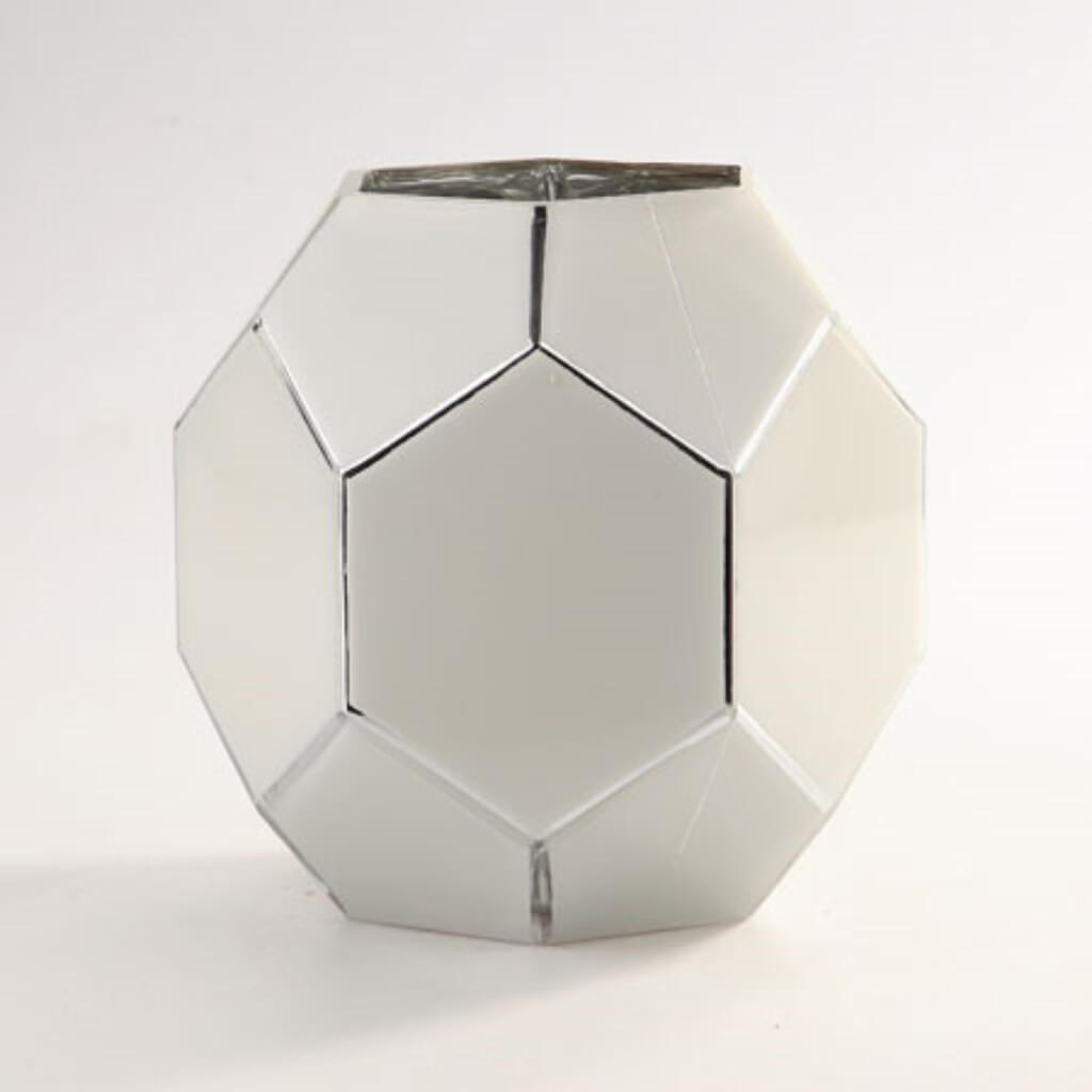 Glass Accessory H:8.5" D:9" White 