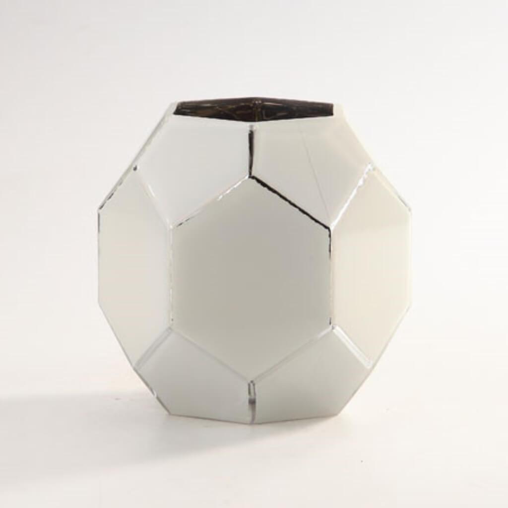 Glass Accessory H:7" D:7.5" White 