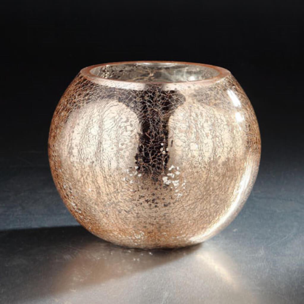 Glass Accessory H:6" D:8" Rosegold 